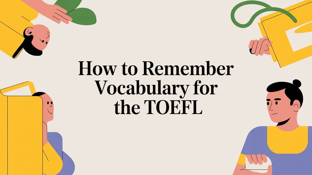 Illustration for How to Remember Vocabulary for the TOEFL Writing Section