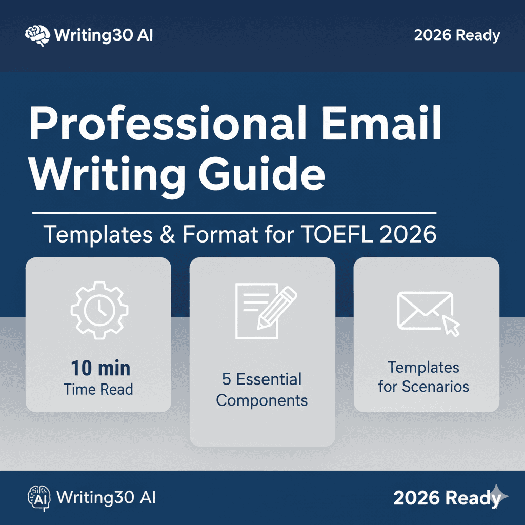 Illustration for TOEFL 2026 Write an Email: Templates & Examples