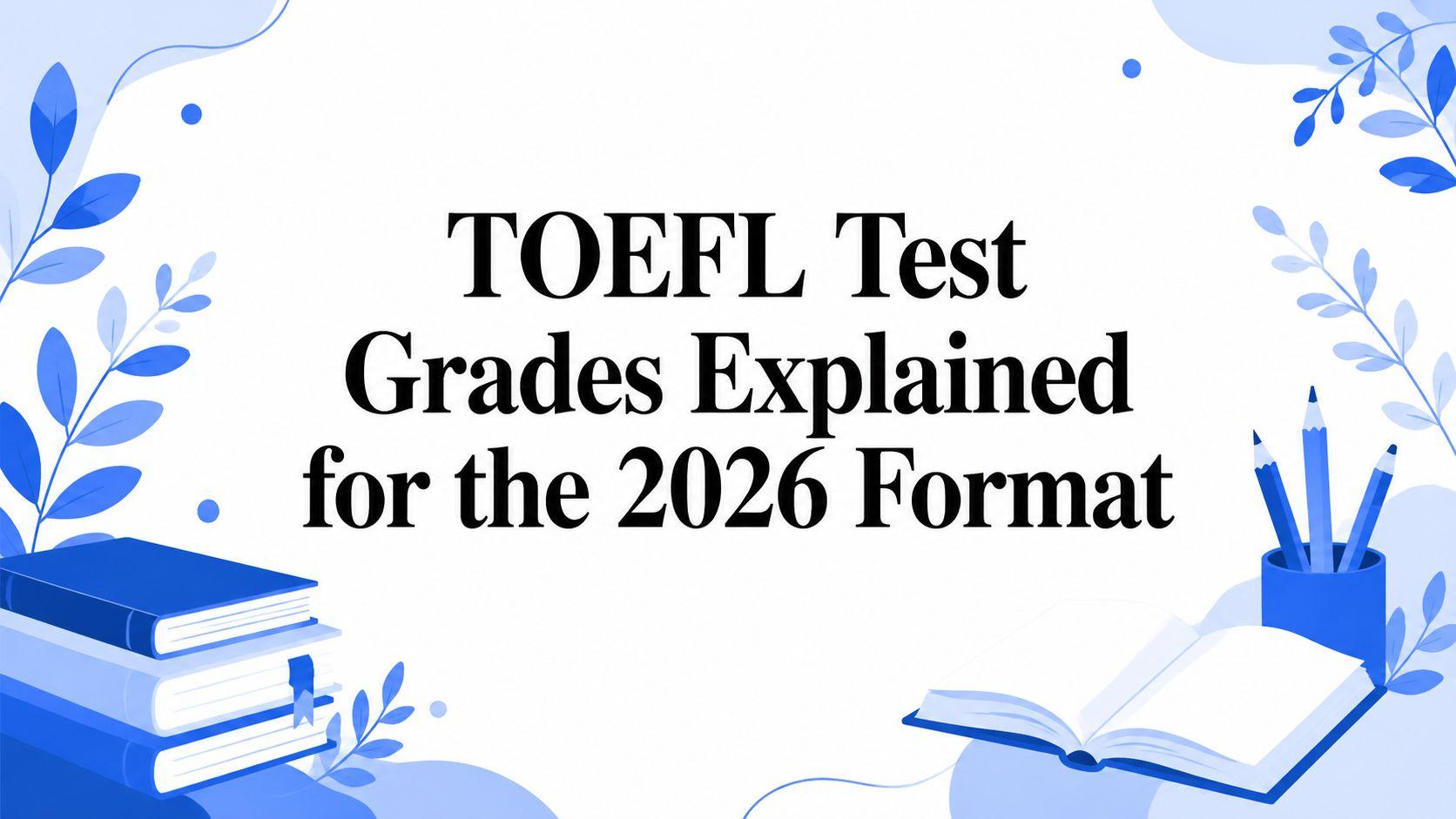 TOEFL Test Grades Explained for the 2026 Format
