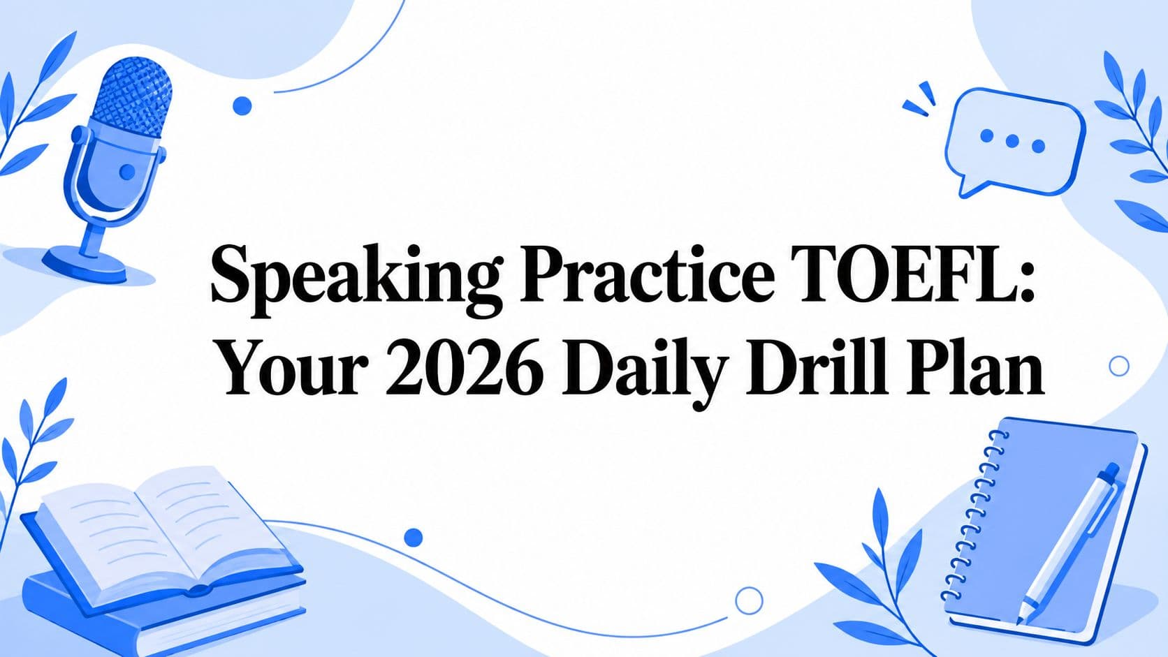 Speaking Practice TOEFL: Your 2026 Daily Drill Plan