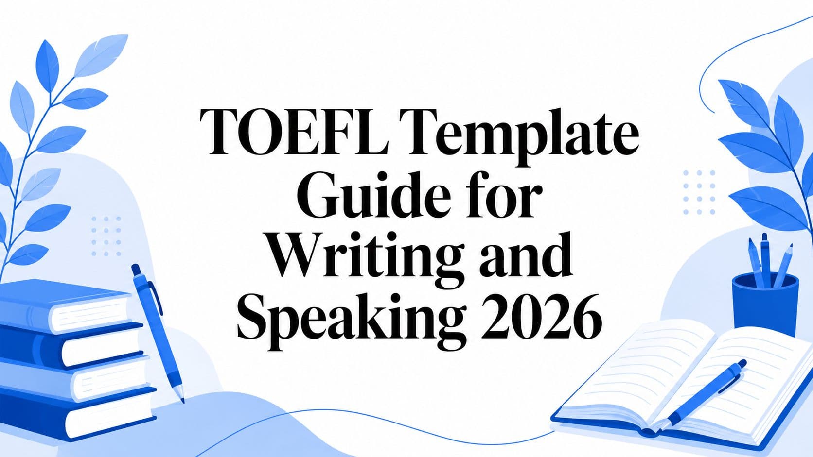 TOEFL Template Guide for Writing and Speaking 2026