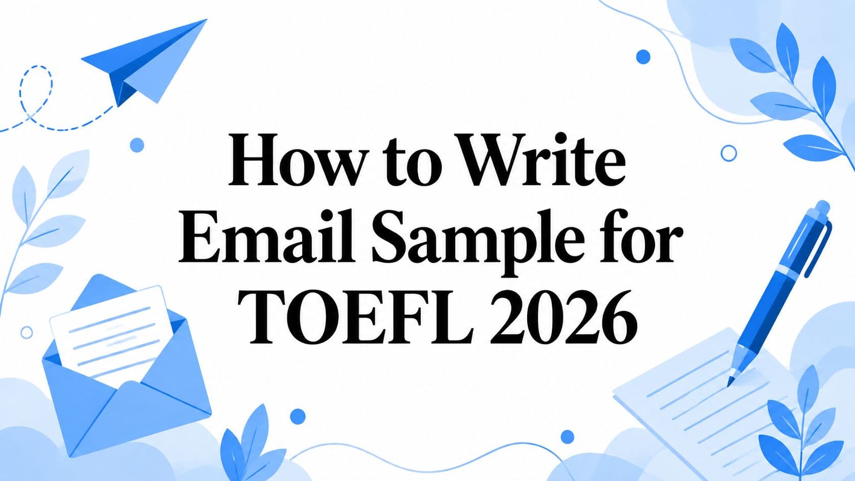 Illustration for How to Write Email Sample for TOEFL 2026