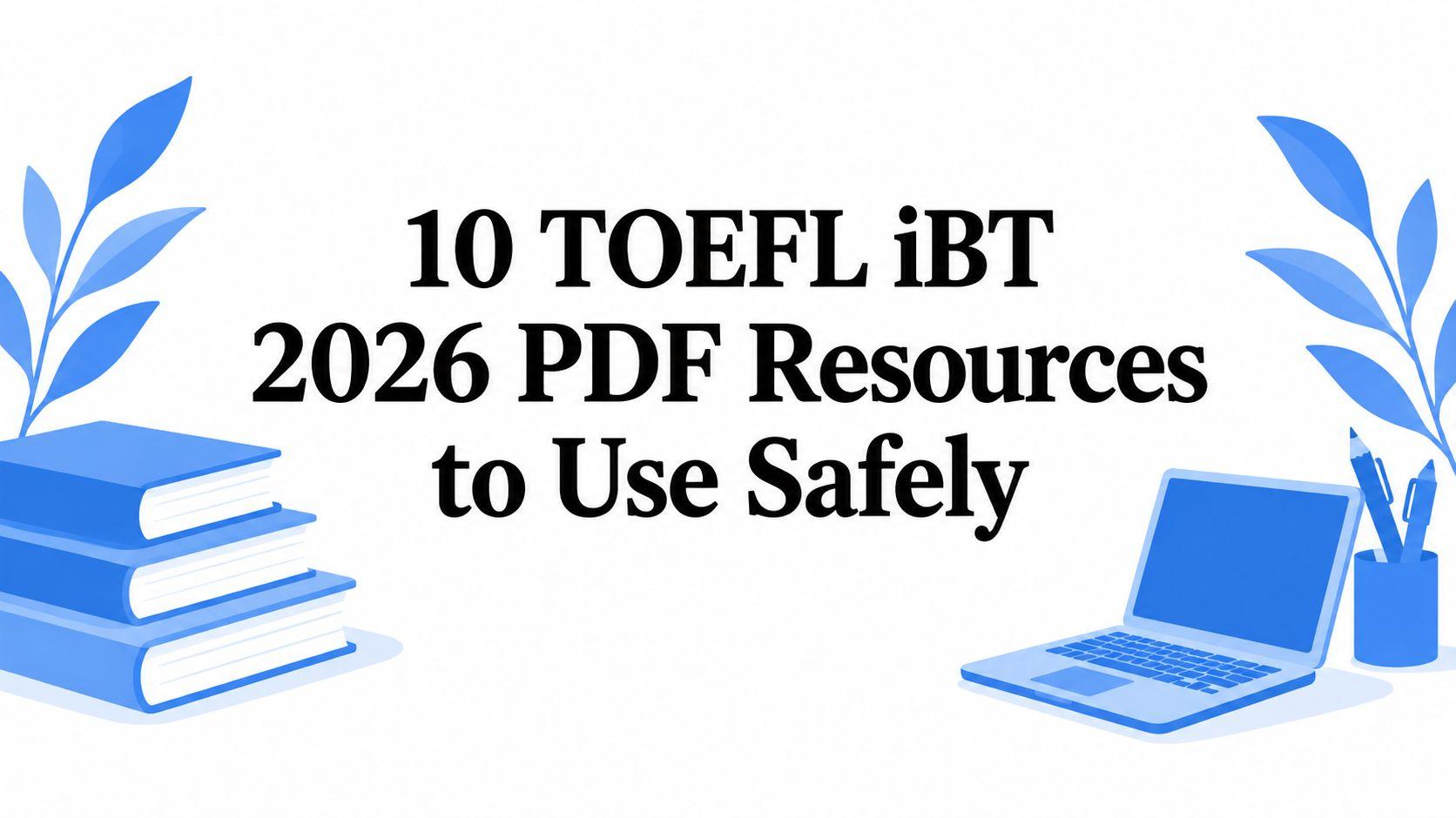 10 TOEFL iBT 2026 PDF Resources to Use Safely