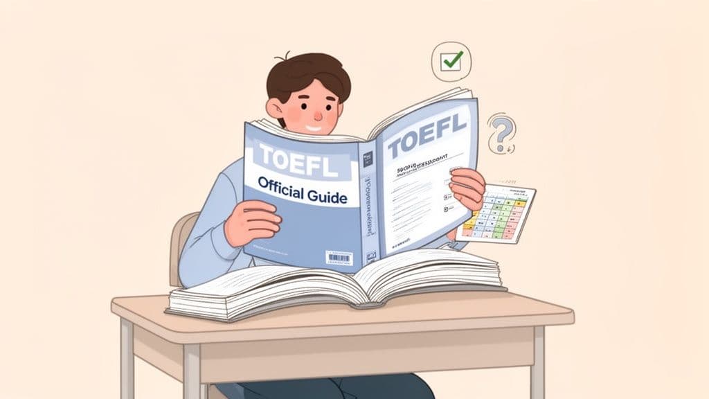 Illustration for Mastering the 2026 ETS TOEFL Official Guide