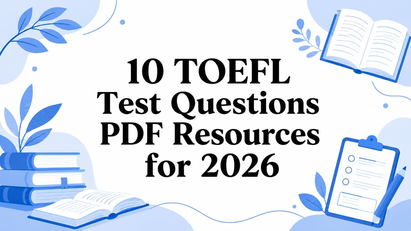10 TOEFL Test Questions PDF Resources for 2026