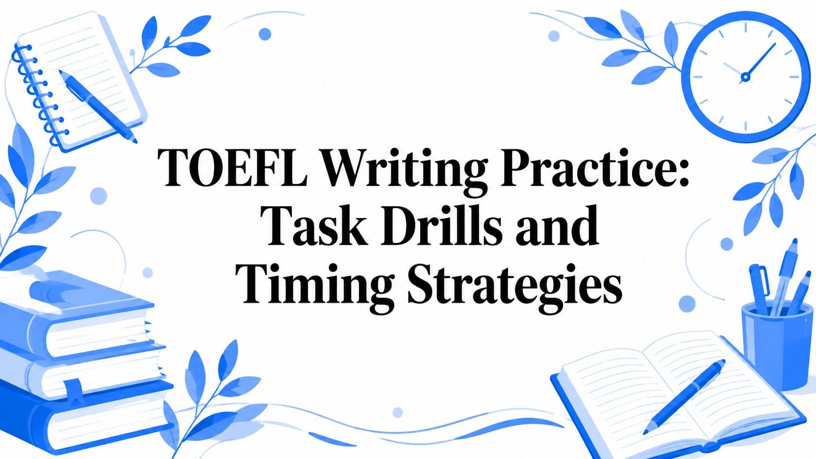 Illustration for TOEFL Writing Practice: Task Drills and Timing Strategies