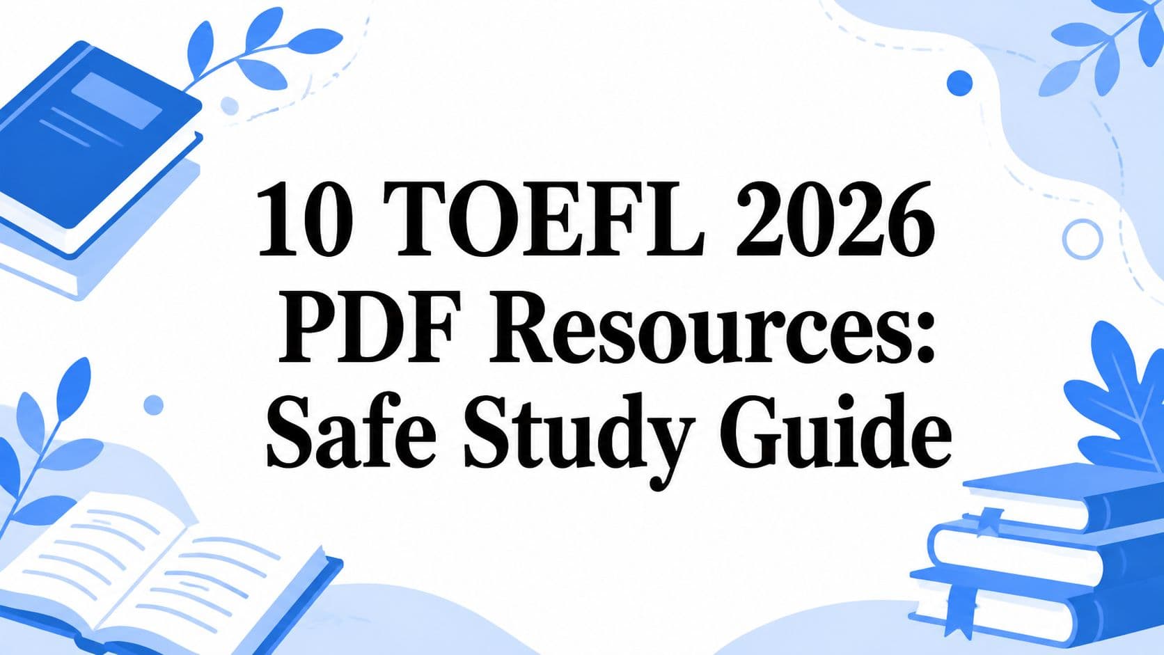 10 TOEFL 2026 PDF Resources: Safe Study Guide